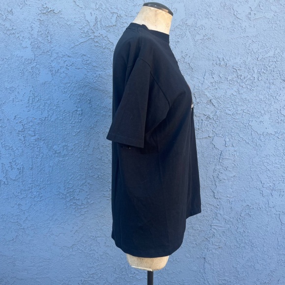 Vintage Corvette T Shirt Black 70s Car tee glitter decal retro - Picture 5 of 9